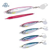 CHEERY 40g 60g 80g Leurre de pêche en mer en métal, jigging, à coulée rapide, leurre artificiel dur en métal avec hameçon