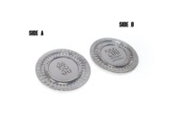 Fichas de Póker Fallout Platinum OEM ODM, Material ABS, para Fiestas, Hechas en China, Lucky 38