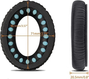 Oreillette en cuir protéiné pour <span class=keywords><strong>Bose</strong></span> <span class=keywords><strong>QuietComfort</strong></span> <span class=keywords><strong>35</strong></span> QC35 coussinets d'oreille remplacement de coussin d'oreille - Product Image 2