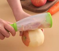Groenteschiller met opvangbak, aardappel- en wortelsnijder, keukenfruit schiller, roestvrijstalen snijder, schilmes, keukengadgets