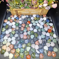 Cuarzo Rosa en Forma de Corazón de 3cm, Piedra Natural Mixta para Sanación y Decoración, Venta al Por Mayor