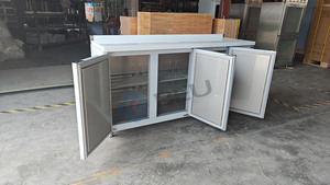 Réfrigérateur Commercial de Cuisine à Refroidissement par Air, 2 Portes Solides, pour Préparation de Pizzas, Boissons, Table de Service et Refroidisseur de Snacks - Product Image 5