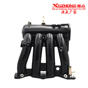 Colector de Admisión para Honda Civic Serie D D16 D15 1988-2000, Aleación de Aluminio, Negro Plateado, con Junta - Product Image 5