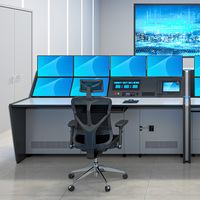 Meubles de console de commandement pour installations de simulation et de formation de style militaire