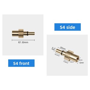 Adaptateur PA haute pression tout en cuivre pour accessoires de lave-auto avec raccord rapide - Product Image 4