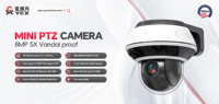Caméra de sécurité IP réseau CCTV avec vision nocturne IR, objectif motorisé 2,7-13,5 mm, micro intégré, protocole HIk, 4K IMX415 Mini, pour extérieur