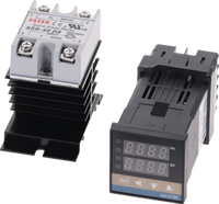 Contrôleur de température LCD numérique ABS REX-C100 PID plage ODM 0 à 900C AC100-240V thermocouple SSR40A