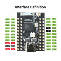 ESP32-S3-N16R8 Papan Pengembangan MINI 16MB WiFi 5.0 Modul MCU Dual Core Mendukung Antarmuka Tipe C Cerdas AI
