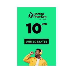 Spotifys Gift Card 10 USD Key-UNITED STATES Digital Code Screen Printed Coated Paper Cardboard Bag - Product Image 1