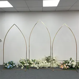 Metalen Boog Frame Bruiloft Goud Metalen Boog Bruiloft Achtergrond Decoraties Voor Evenementen Feestartikelen Trouwboog