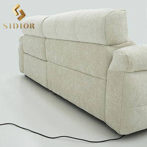 Electric Italian Reclining Leather 2 Seater Sofa <strong>Bed</strong> <strong>Recliner</strong> Extendable Sofa Chair Electric <strong>Recliner</strong> Relax Sofa Set Furniture - Product Image 4