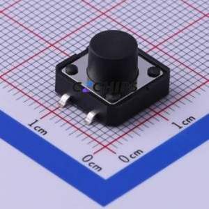 TS-1003S-08026 Tactile Switch SMD-4P,12x12mm Switch Single Pole Single Throw Round Button Vertical Mount 12mm - Product Image 1
