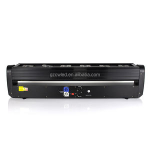 Barre laser à faisceau large Ectech 12W RGB, éclairage professionnel pour DJ, scène, club, avec 6 têtes <span class=keywords><strong>mobiles</strong></span>, mode de contrôle DMX512, culot E27 - Product Image 2