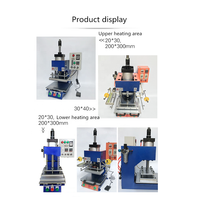 Máquina de estampagem de rolo automático 20*30cm, máquina de estampagem de couro