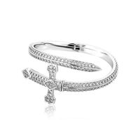Hip-hop plein diamant argent or justice épée bracelet design de niche haut de gamme nouveau style bracelet