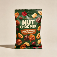 Emballage barrière personnalisé de qualité alimentaire pour barres chocolatées, bonbons, biscuits, barres granola, barres protéinées, snacks énergétiques OEM