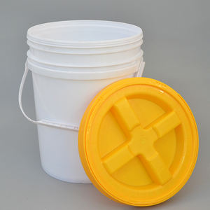 Seau en plastique XIANGSHI personnalisé avec couvercle et poignée, logo personnalisé, seau à <span class=keywords><strong>peinture</strong></span> <span class=keywords><strong>jetable</strong></span> épaissi 20L - Product Image 3