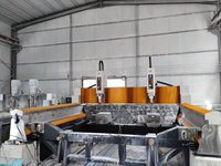 Machine de gravure sur pierre JK-2020 à 4 axes, haute efficacité, haute précision, avec deux têtes et deux tables rotatives séparées, puissance 15 kW