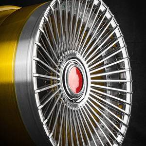 Sophisticated Long Thin Spoke Three Piece Forged Alloy Wheel With Center Cap Custom Color Matching Adjustable PCD ET Aftermarket - Product Image 6