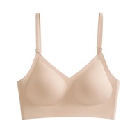 Meilleure vente transfrontalière : Soutien-gorge invisible pour femme en nylon, sans armatures, sans bretelles, sans coutures, fin, à dos en U, pour dos élégant, à porter en bandoulière