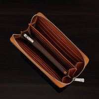 Dompet Pria Panjang Laris Manis, Tempat Kartu, Tas Ponsel, Fashion Bisnis Retro, Kapasitas Besar, Tas Resleting