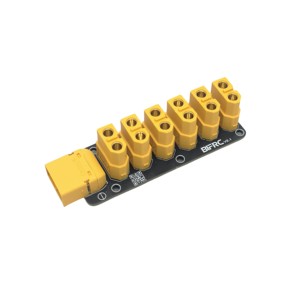 บอร์ดจ่ายไฟ XT60 6 ทาง, แผ่นบัดกรีหนากระแสสูงสำหรับ FPV Drone VTX Servo UAV K227 - Product Image 4