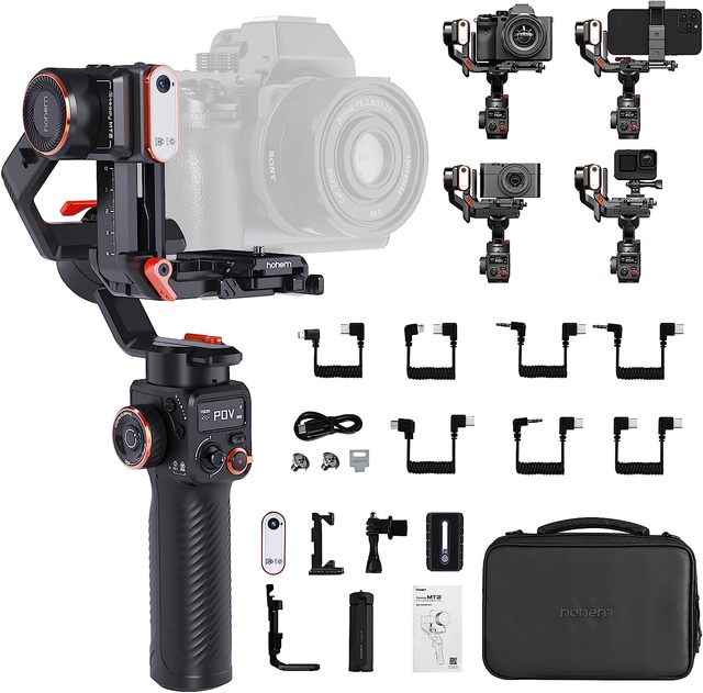 ISteady MT2 Kit AI Magnetic Light 3-Axis Gimbal Stabilizer for Camera Mirriorles DSLR Smartphone Action Camera
