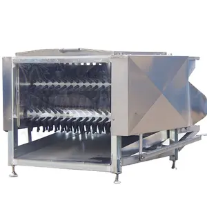 7 axis 500 pcs per hour bird poultry plucker machine chicken defeather machine
