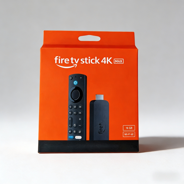 NEW! Amazonn Fire TV Stick 4K MAX Media WiFi 6 Streamer, Black (B08MQZXN1X)