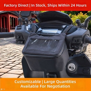 Sac de guidon de moto avec support de téléphone tactile, pochette de rangement avant pour vélo électrique, scooter et cyclomoteur - Product Image 5