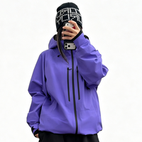 Veste 3L pour femmes, fonctionnelle, imperméable, respirante, coupe-vent, coutures thermosoudées, randonnée, pêche, cyclisme, toutes saisons, C0 DWR, découpe laser