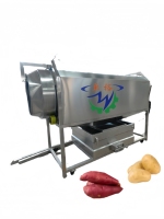 Fruit- en groentewasmachine met trommel, 500 kg capaciteit, inclusief droogfunctie