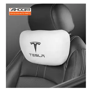 Almohada Lumbar para el cuello, cojín suave, reposacabezas para asiento de coche, almohada para el cuello y almohada para la cintura para Tesla Model 3 Model Y