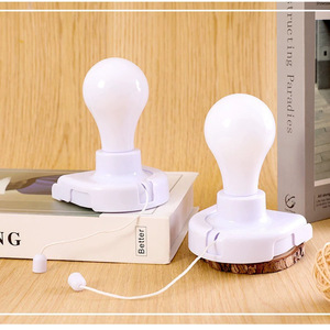 Night <b>Light</b> Led Bulb Warm White Tap Control Battery Powered Indoor Ambient Lighting For Bedroom Cabinet Hallway - Product Image 2