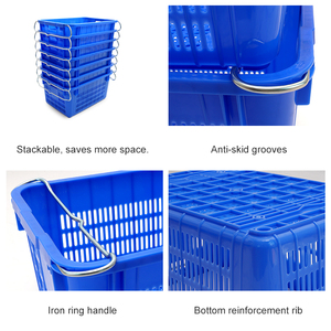 <span class=keywords><strong>Panier</strong></span> en plastique de haute qualité, écologique, empilable, pour le stockage des <span class=keywords><strong>fruits</strong></span>, des <span class=keywords><strong>légumes</strong></span>, des conteneurs d'emballage, <span class=keywords><strong>panier</strong></span> en maille plastique - Product Image 4
