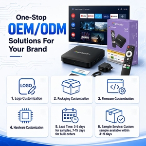 Boîtier TV intelligent 4K à succès avec logo/système/emballage personnalisés, lecteur de streaming pour revendeurs mondiaux - Product Image 3