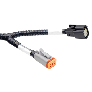 Adaptador de Conector Industrial Personalizado em Alumínio, Chicote Multi-Conector, Tubo Corrugado de PVC 100mm 12V para Automação de Máquinas e Veículos - Product Image 2