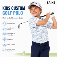 Kledingfabrikant voor kinder golf poloshirts, lichtgewicht stretchstof, groothandel, fabriek, leverancier