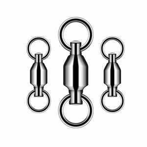 ตัวเชื่อมต่อแบบหมุนได้รูปเลขแปด Aohu ทำจากสแตนเลส แข็งแรงทนทาน สำหรับอุปกรณ์ตกปลา - Product Image 1