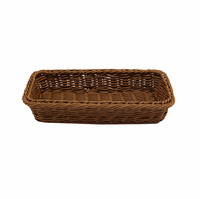 Beste prijs PP Rattan keuken bestekmand Modern Scandinavisch design Waterdicht Duurzaam Wasbaar Handgeweven Ruimtebesparend Mes