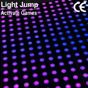 Pistes de danse LED pour mariage, projecteurs DJ portables, panneau matriciel DMX512 IP55 RGB en acier inoxydable + verre trempé, sol à pixels numériques - Product Image 3