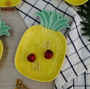 Assiette en porcelaine écologique style tropical design nordique pour riz et fruits - Product Image 2