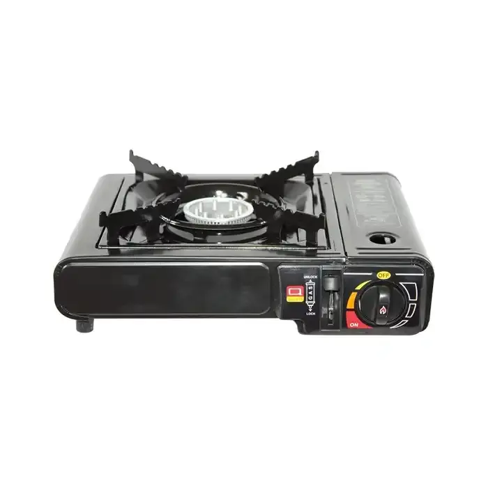 GARIDA Household Portable Outdoor Iron Mini Single Gas Stove Barbecue Cooking Card Oven Picnic Stove