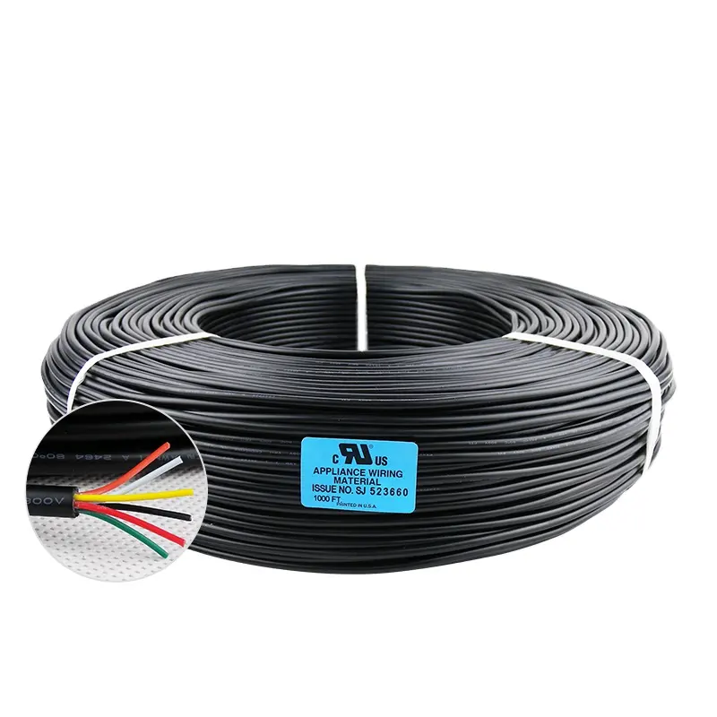 Высокая Гибкая UL2464 -30AWG 2-20C ПВХ Изолированная Гибкая Луженая медная оболочка электрического кабеля черный/серый