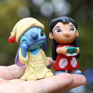 12 punti pz/set di Lilo Action Figure Anime Cartoon modello giocattoli versione carina decorazione torta bambola ornamenti - Product Image 3