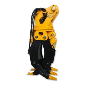 Superior Quality Steel Hydraulic Rotating Grapple for Excavator