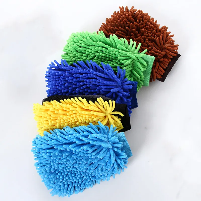 Auto Reinigung und Waschtuch Mikrofaser Chenille Autowaschhandschuh für Autopflege Umgang und Küchentuch