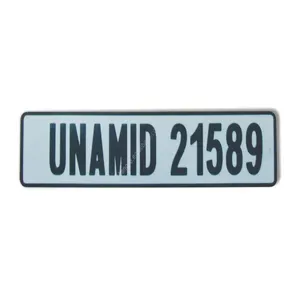 China supplier european reflective embossed hide car number license plate