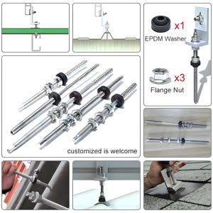 Aensoeasy — <span class=keywords><strong>kit</strong></span> de boulons de suspension de toit, système réglable en acier inoxydable pour panneaux solaires - Product Image 4
