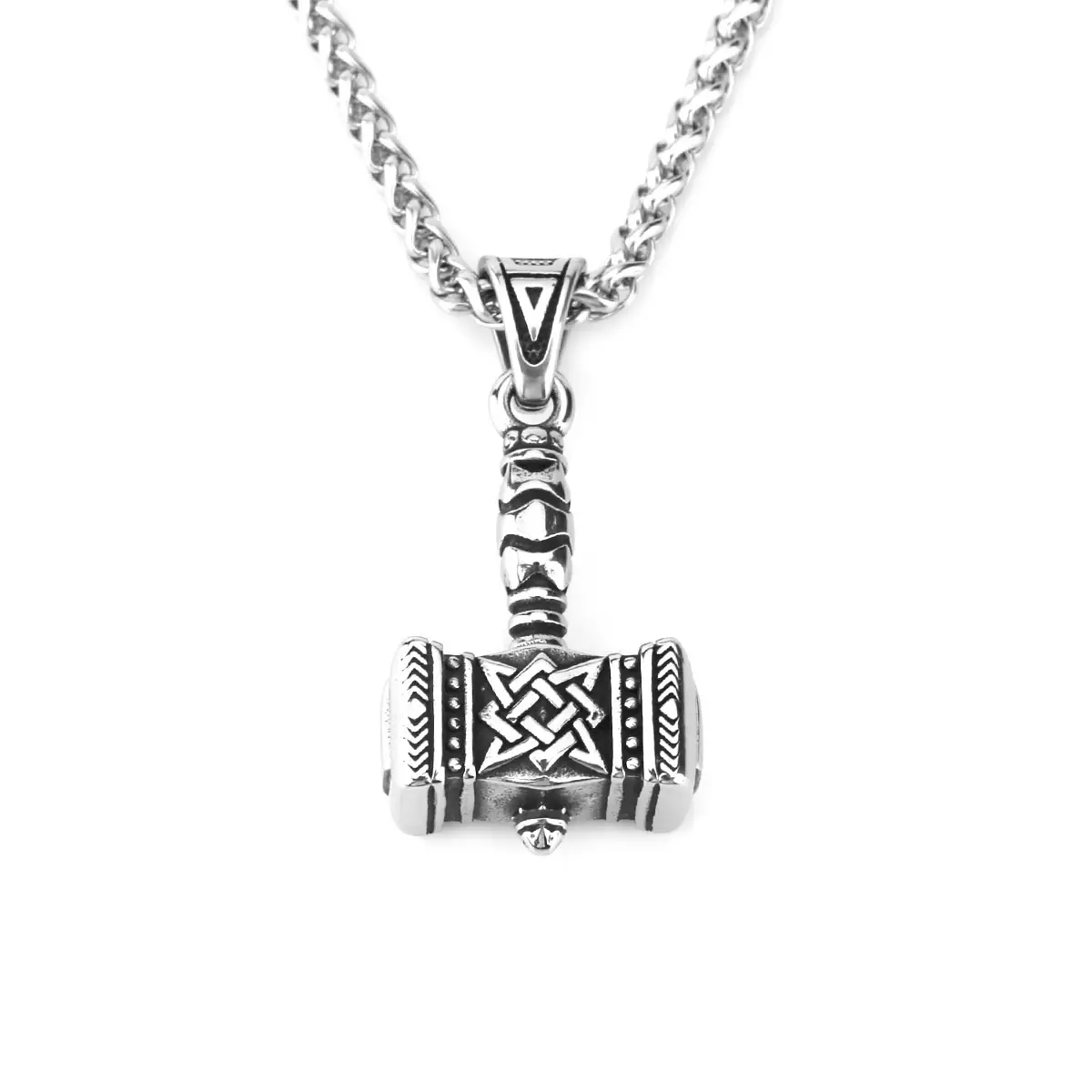 Nordic Thor's Hammer Men's Pendant 316L Stainless Steel Domineering Celtic Knot Amulet charms for jewelry making anchor pendant